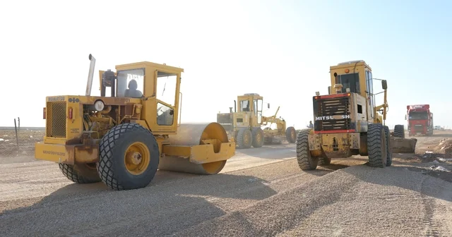 Nusaybin de çevre yolu çalışması Mardin Haberleri