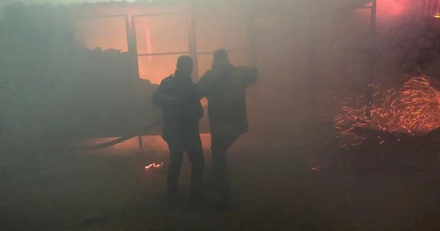 Besni de konteyner yangını korkuttu Adıyaman Haberleri