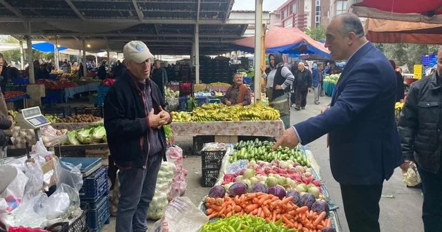 Kaymakam İlhan, pazarda vatandaşlar ve esnafla bir araya geldi Muğla Haberleri