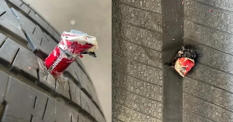 Araç sahipleri dikkat: Yeni bela lastikleri parçalıyor, sakın üzerinden geçmeyin Sözcü Gazetesi