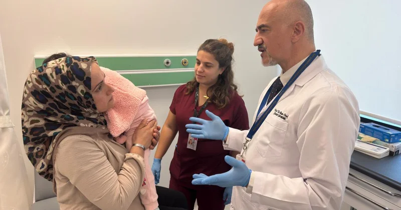 Yangında vücudu yanan Meryem bebek hassas tedaviyle iyileşti