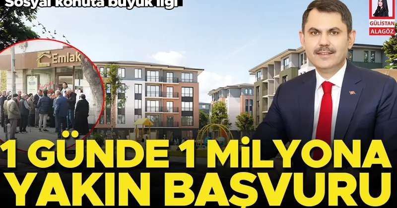 Sosyal konuta büyük ilgi: 1 günde 1 milyona yakın başvuru