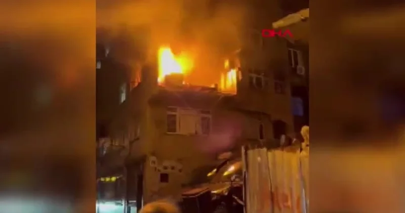 Son Dakika Kağıthane de apartmanda patlama meydana geldi