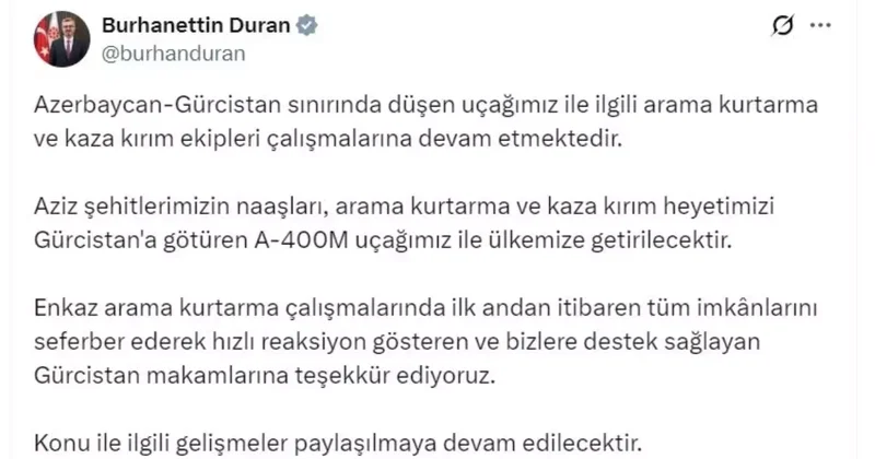 Şehitlerimiz Türkiye ye getiriliyor