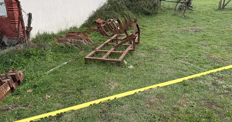 Üzerine saban devrilen 8 yaşındaki çocuk feci şekilde can verdi