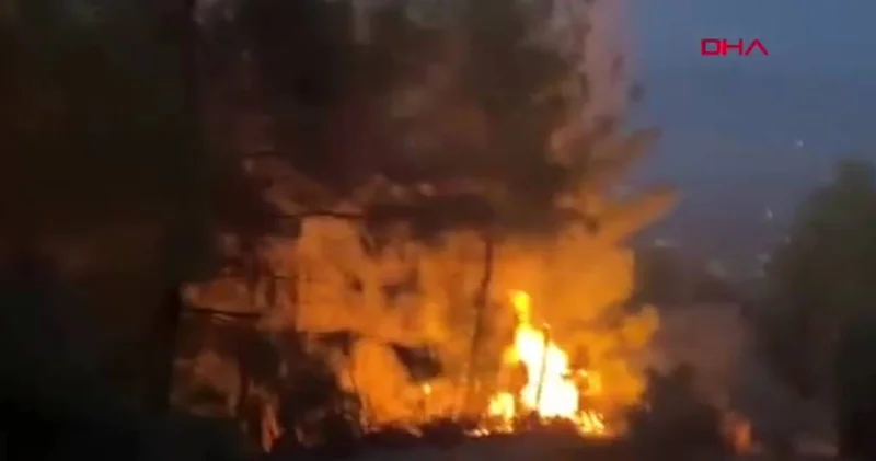 Hatay’da iki ayrı noktada yıldırım kaynaklı orman yangını!