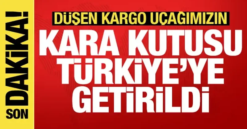 Son dakika haberi: Askeri kargo uçağımızın kara kutusu Türkiye ye getirildi