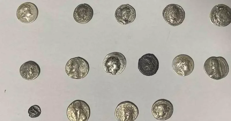 Hatay’da 26 sikke kargo ile göndermek üzereyken ele geçirildi