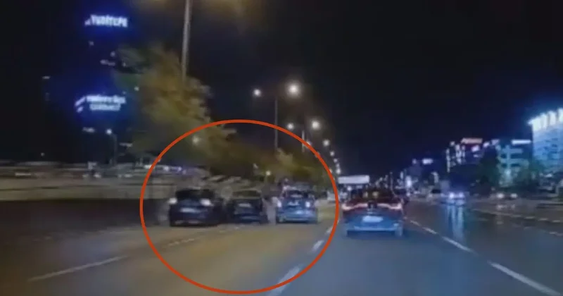 Kadıköy de makas atan sürücünün sebep olduğu kaza kamerada