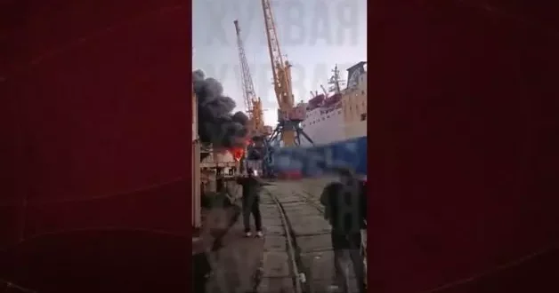 Türk gemisi, Ukrayna limanına yaklaştığı sırada vuruldu