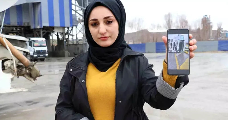 Kentte bir ilki başaran kadın, nazara geldi