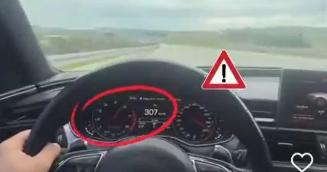 Hız ihlali yaptığı görüntüleri sosyal medyada paylaşan sürücüye 9 bin TL ceza Bursa Haberleri