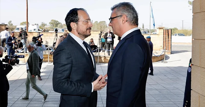 KKTC Cumhurbaşkanı Erhürman, GKRY lideri Hristodulidis ve BM Kıbrıs Temsilcisi Cuellar ile görüştü: Yeni geçiş kapıları konuşuldu, Kıbrıs sorununda siyasi eşitlik vurgusu