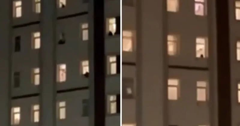 Tepki çeken uygulama: Kız yurdunda öğrenciler gece yarısı camlara döküldü