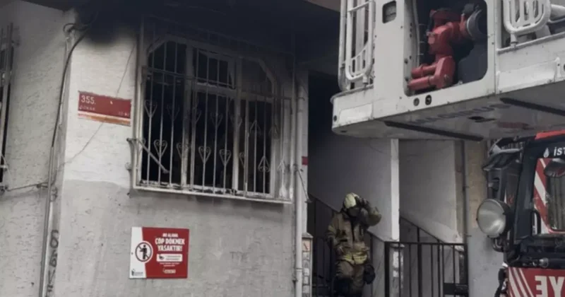 Esenler de çakmakla oynayan çocuk çekyatı tutuşturdu, evde yangın çıktı