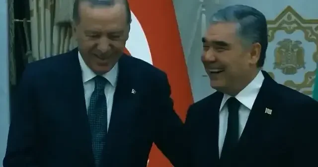 Cumhurbaşkanı Erdoğan dan dostluk paylaşımı: Türkiye ile Türkmenistan kardeştir VİDEO İZLE