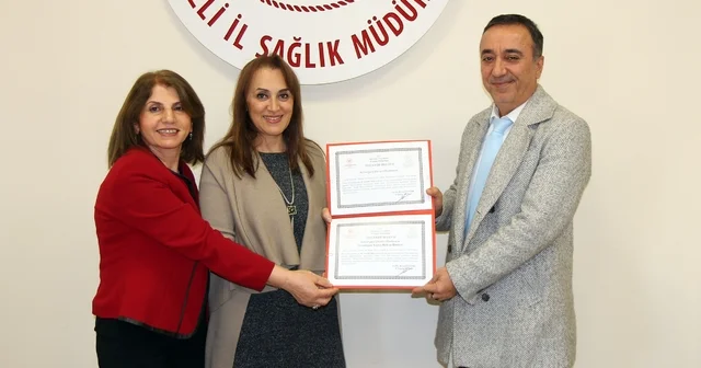 Denizli de bebek dostu hastanelere teşekkür belgeleri verildi Denizli Haberleri