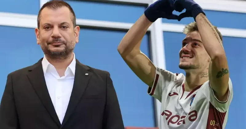 Trabzonspor Başkanı Ertuğrul Doğan dan Beşiktaş ve Ernest Muçi açıklaması Fanatik Gazetesi Trabzonspor (TS) Haberleri Spor