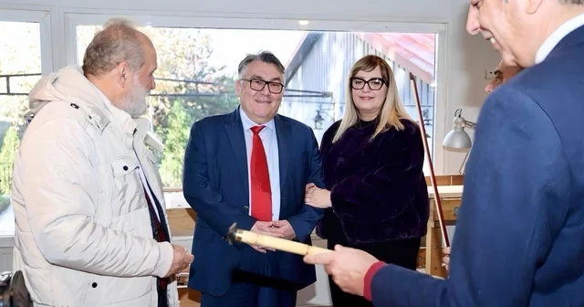 Rektör Özölçer ile Yazar Dr. Sait Başer, BEUN Çalgı Yapım Atölyesini ziyaret etti Zonguldak Haberleri