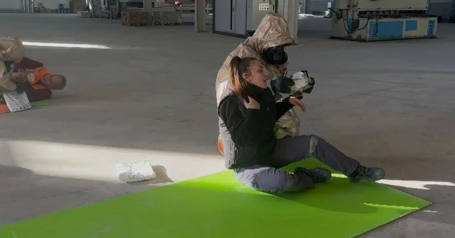 Burdur da gerçeğini aratmayan yangın ve KBRN tatbikatı Burdur Haberleri