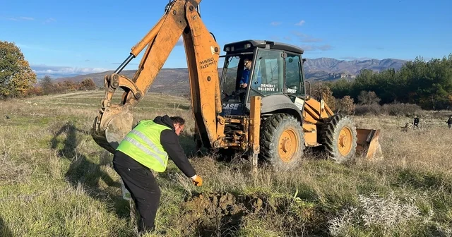 Demirci de atıl araziler tarıma kazandırılıyor Manisa Haberleri