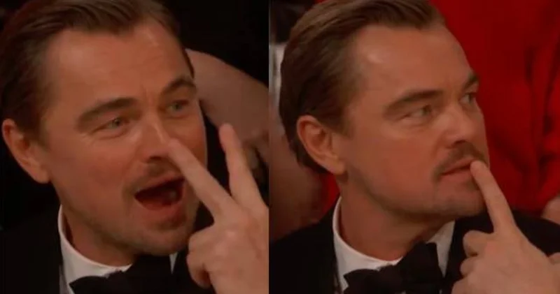 Leonardo DiCaprio reklam arasında taklit yaparken kameraya yakalandı