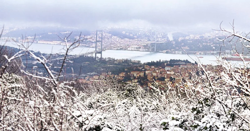 İstanbul’da kar manzaraları