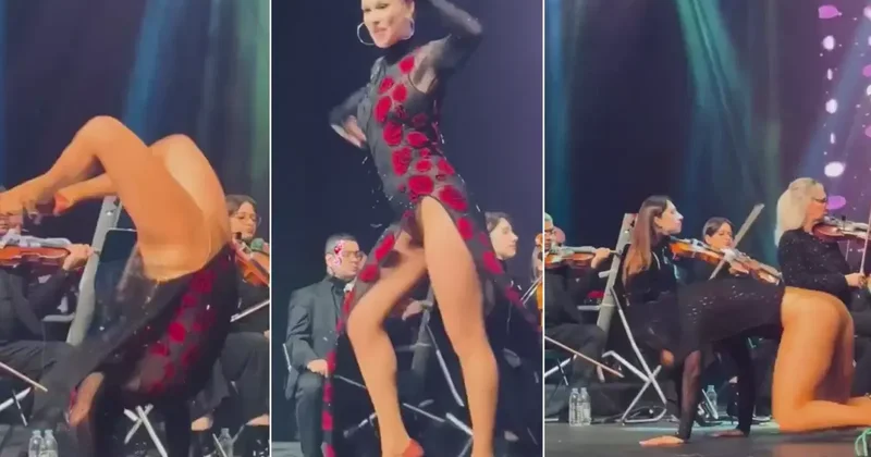 Aşkın Nur Yengi konserinin önüne geçen dansçı