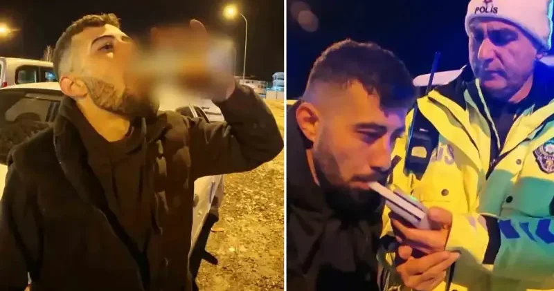 Alkollü araç kullanırken yakalandı: Ehliyetine el konulduktan sonra içmeye devam etti Aksaray Haberleri