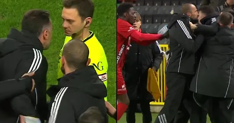 Burak Yılmaz çılgına döndü! Kırmızı kart görünce hakemin üzerine yürüdü Sözcü Gazetesi