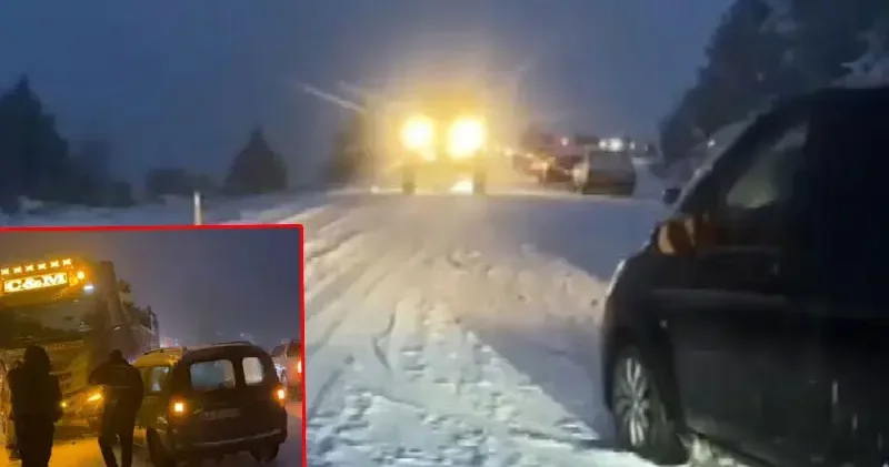 Seydikemer Burdur Antalya karayolunda kar esareti; çok sayıda araç mahsur kaldı