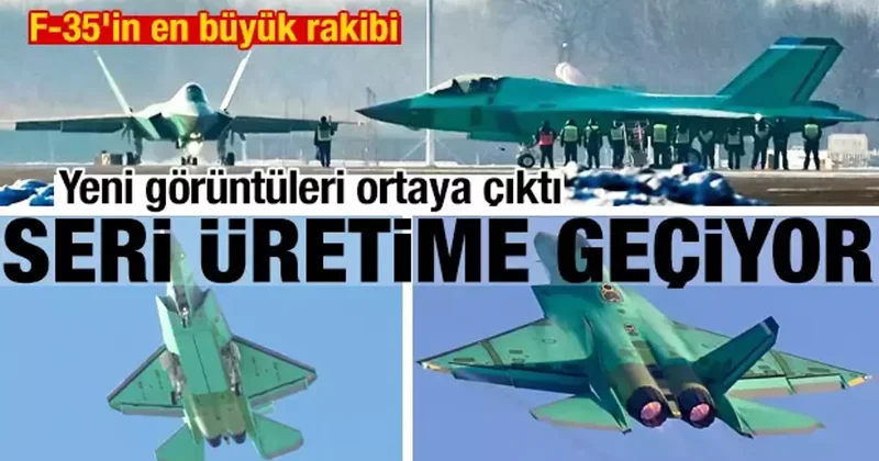 Yeni görüntüleri ortaya çıktı: F 35 in en büyük rakibi seri üretime geçiyor