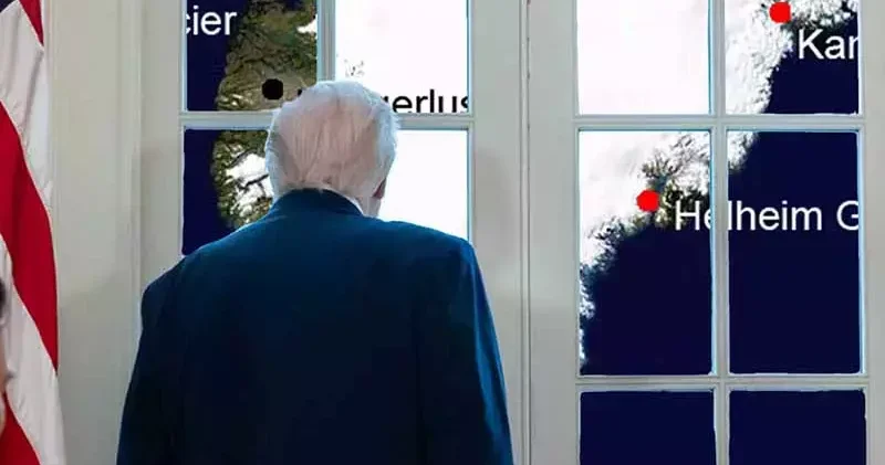 Beyaz Saray, Trump’ın Grönland haritası önünde fotoğrafını paylaştı