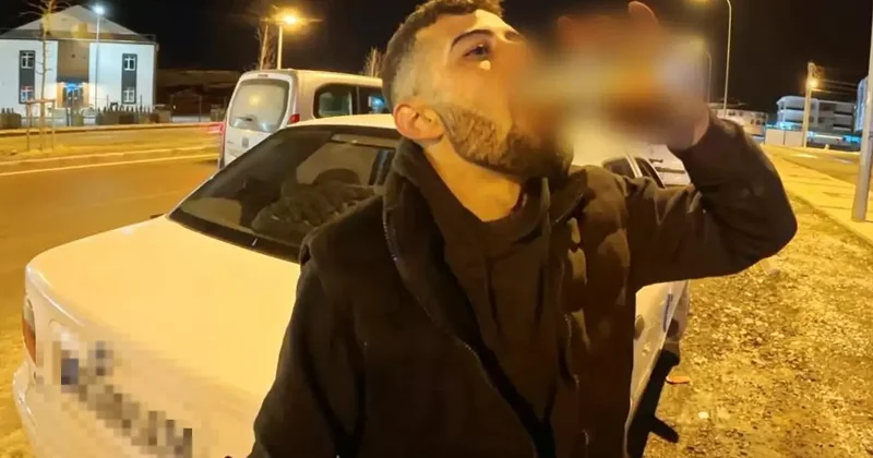 Aksaray da alkollü sürücü gündem oldu! Ehliyeti kaptırdı, içmeye devam etti