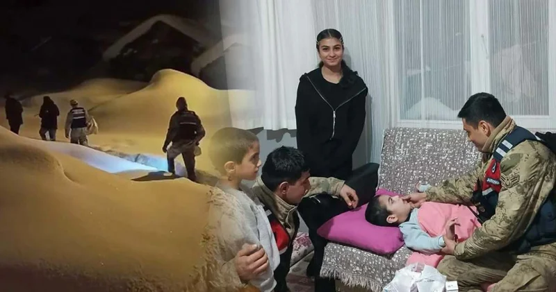 Karın esir aldığı bölgede ilacı biten çocuğun yardımına jandarma koştu!