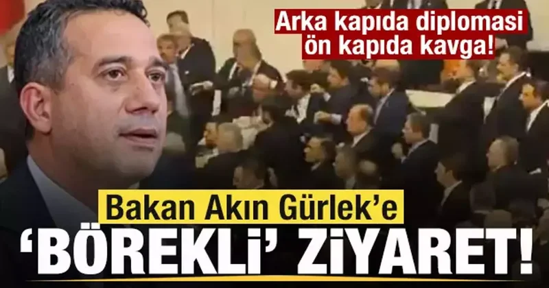 CHP li Ali Mahir Başarır dan Gürlek e arka kapıda börekli ziyaret!