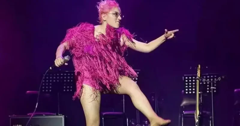 Kalben in sahnede dans ettiği anlar şaşırttı