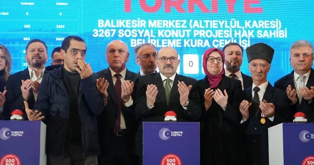 Balıkesir de TOKİ ye 77 bin başvuru oldu Balıkesir de TOKİ kuraları çekildi Balıkesir Haberleri