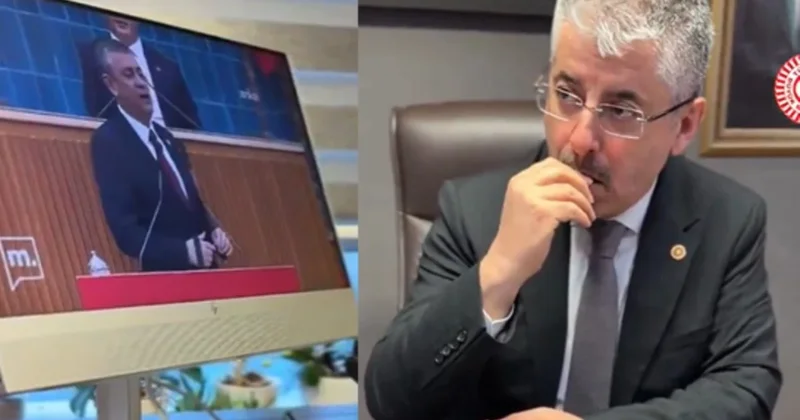 Meclis çatısı altında pes dedirten görüntüler: AKP li vekil, çekirdek çitledi, Özgür Özel i izledi Sözcü Gazetesi