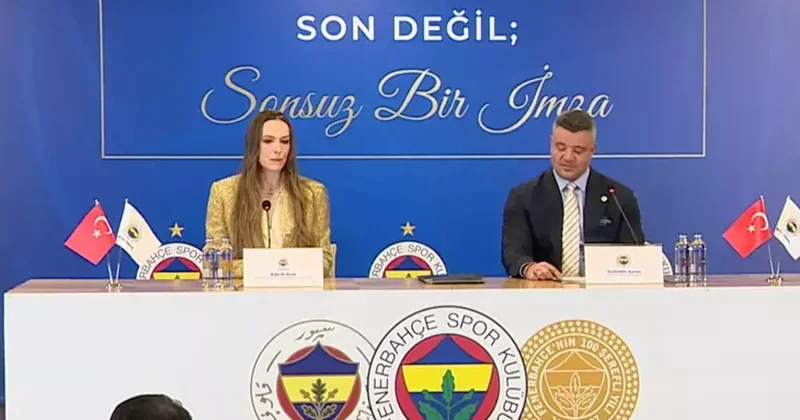 CANLI Eda Erdem in Fenerbahçe deki son imzası! Sadettin Saran: Bir dönemlik değil, ömürlük aidiyettir Voleybol Haberleri Spor