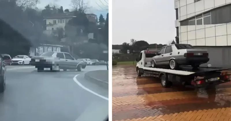 Beykoz’da drift yapan sürücüye 109 bin lira ceza: Ehliyeti alındığı halde direksiyon başına geçmiş