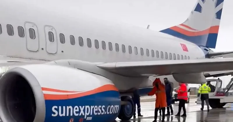 2. Lig ekibini taşıyan uçak faciadan döndü