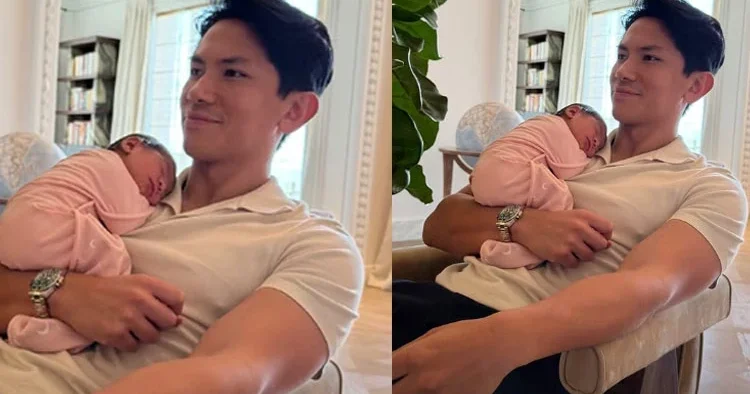 Kız çocuk babasının gururu: Doğum için Londra ya gitmişler