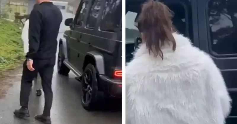 Milyonlarca seveni olan ünlü isim yol kenarında bekleyen hayranını kırmadı