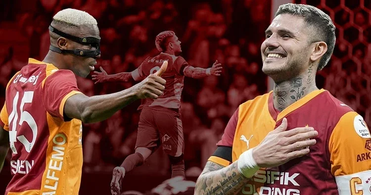 Galatasaray Eyüpspor maçında sahne golcülerin: Icardi yine rekor kırdı, Osimhen ilk kez başardı!