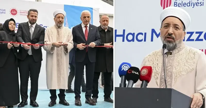 Diyanet İşleri Başkanı Arpaguş Ümraniye de cami açılışına katıldı Aktüel Haberleri