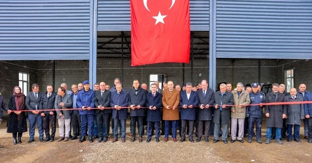 Aydıntepe de iş makinesi garajı hizmete açıldı Bayburt Haberleri