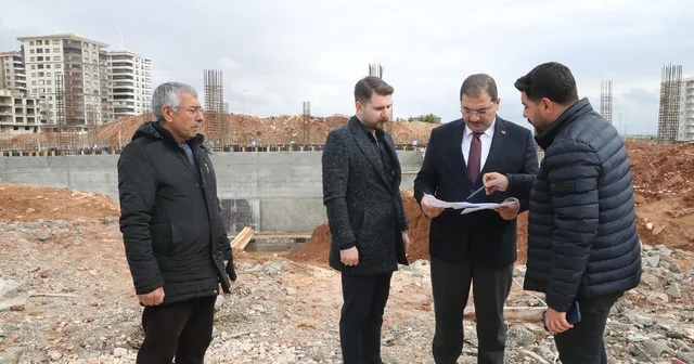 Haliliye de yarı olimpik yüzme havuzunda yapım çalışmaları sürüyor Şanlıurfa Haberleri