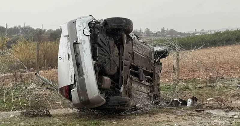 Tarsus’ta yağış kazaya neden oldu