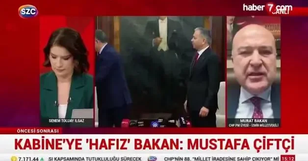CHP li Murat Bakan, Hafız Bakan dan rahatsız oldu
